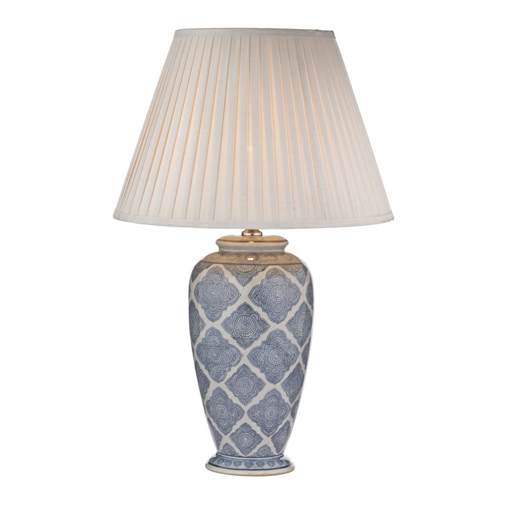 Ely Ceramic Pale Blue Table Lamp